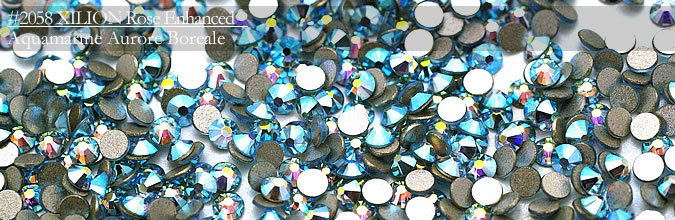 Swarovski #2058Aquamarine Aurore Boreale
