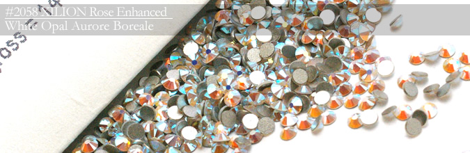 Swarovski #2058White Opal AB
