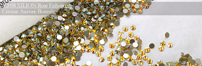 Swarovski #2058Citrine Aurore Boreale